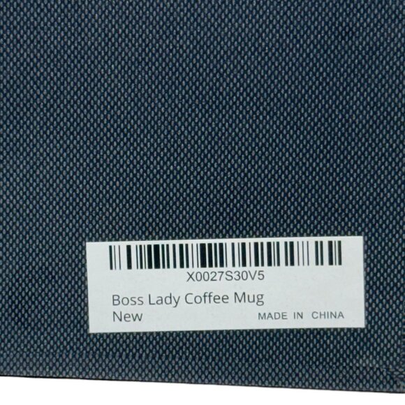 Boss Lady Pink Ceramic Coffee Mug W/Lid & Spoon New in Gift Box - Picture 7 of 11